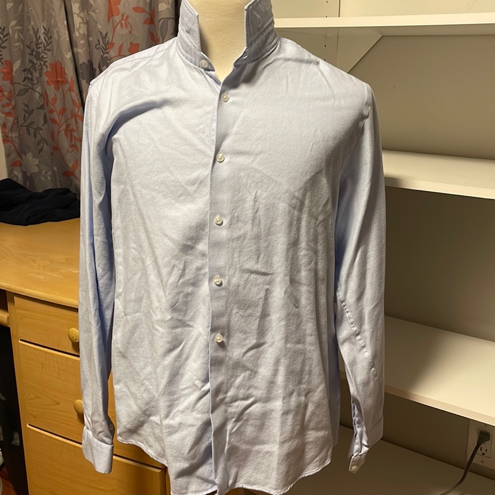 Primary, button down Shirt, blue/white
